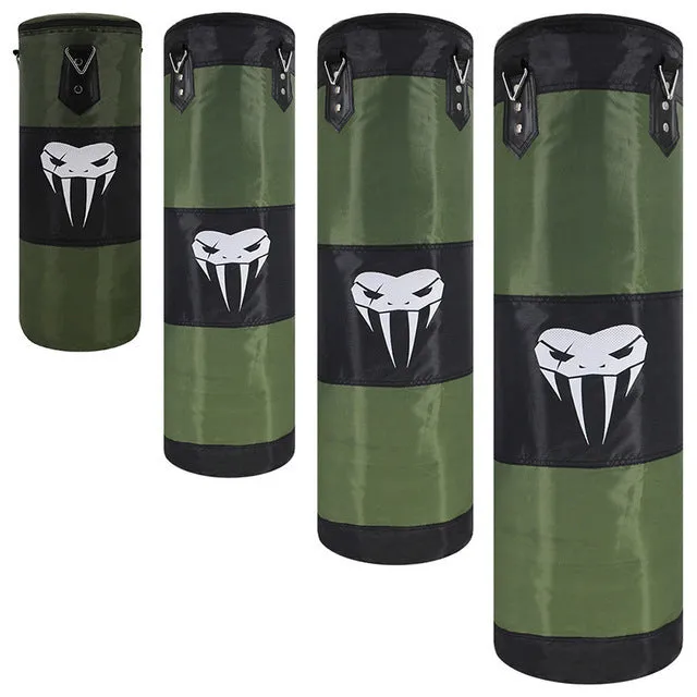Canvas hanging boxing punching bag in black for taekwondo and sanda training