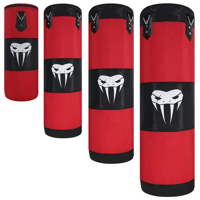 Canvas hanging boxing punching bag in black for taekwondo and sanda training