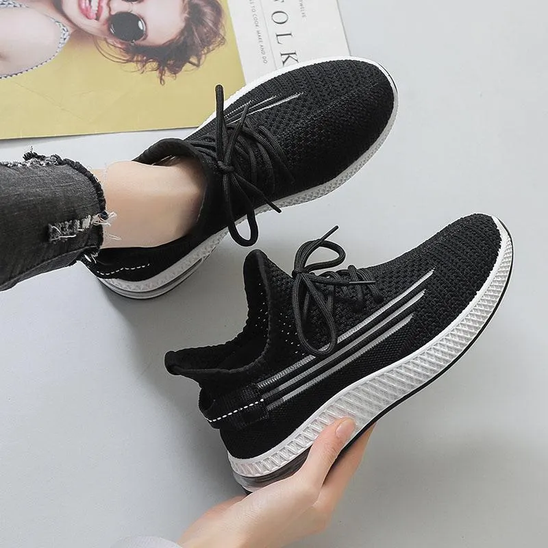 Casual travel shoes for women with soft sole denim upper in pink, black, white, grey colours