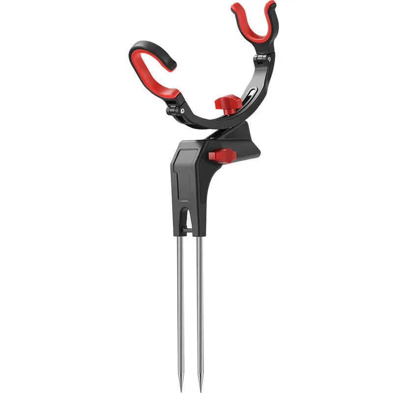 360 degree adjustable fishing rod holder with stainless steel spikes for beach or lake fishing