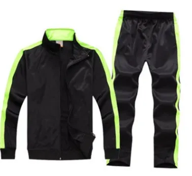 Children's polyester football training suit top and trousers set in multiple sizes from 3XS to 4XL for youth sport