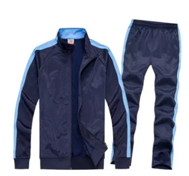 Children's polyester football training suit top and trousers set in multiple sizes from 3XS to 4XL for youth sport