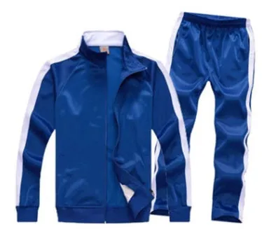 Children's polyester football training suit top and trousers set in multiple sizes from 3XS to 4XL for youth sport