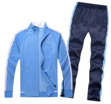 Children's polyester football training suit top and trousers set in multiple sizes from 3XS to 4XL for youth sport