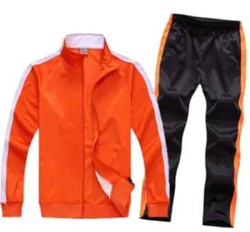 Children's polyester football training suit top and trousers set in multiple sizes from 3XS to 4XL for youth sport