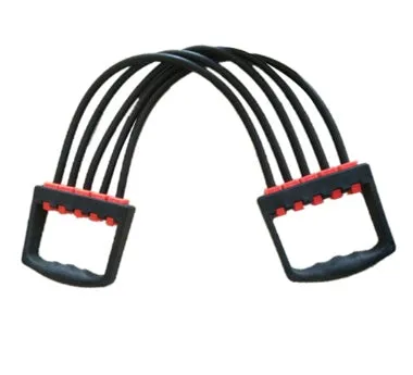 Chest dilator rubber rally arm muscle exerciser in black