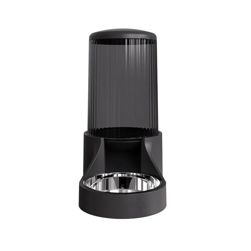 Pet large capacity automatic feeder 2.7L PP material for cats and dogs ivory white format