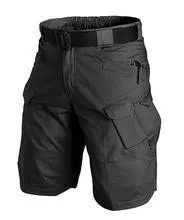 Tactical trousers in Black – 65% polyester 35% cotton blend, waterproof, windproof, breathable, for outdoor hiking and camping