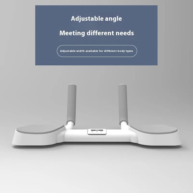 White flat support trainer with alloy aluminium frame and ABS plastic contact points for push-up exercises