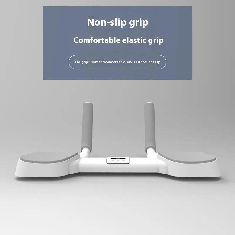 White flat support trainer with alloy aluminium frame and ABS plastic contact points for push-up exercises