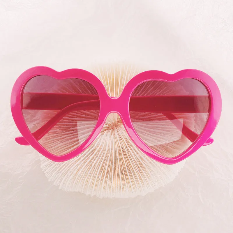 SUNFLOWER childrens plastic love-style sunglasses in multiple frame colours for kids birthday gift