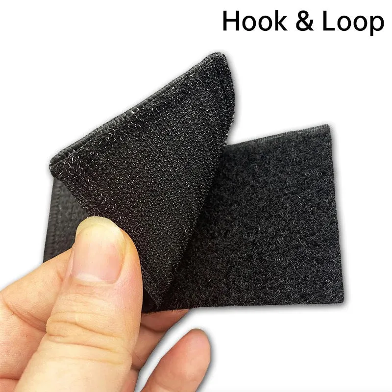 Embroidered fabric badge with Velcro strip showing clover design in green colour