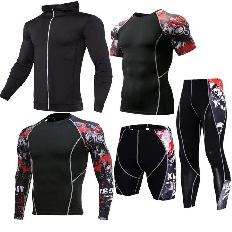 Sportswear quick-dry milk silk running suit in blue, polyester fabric for training
