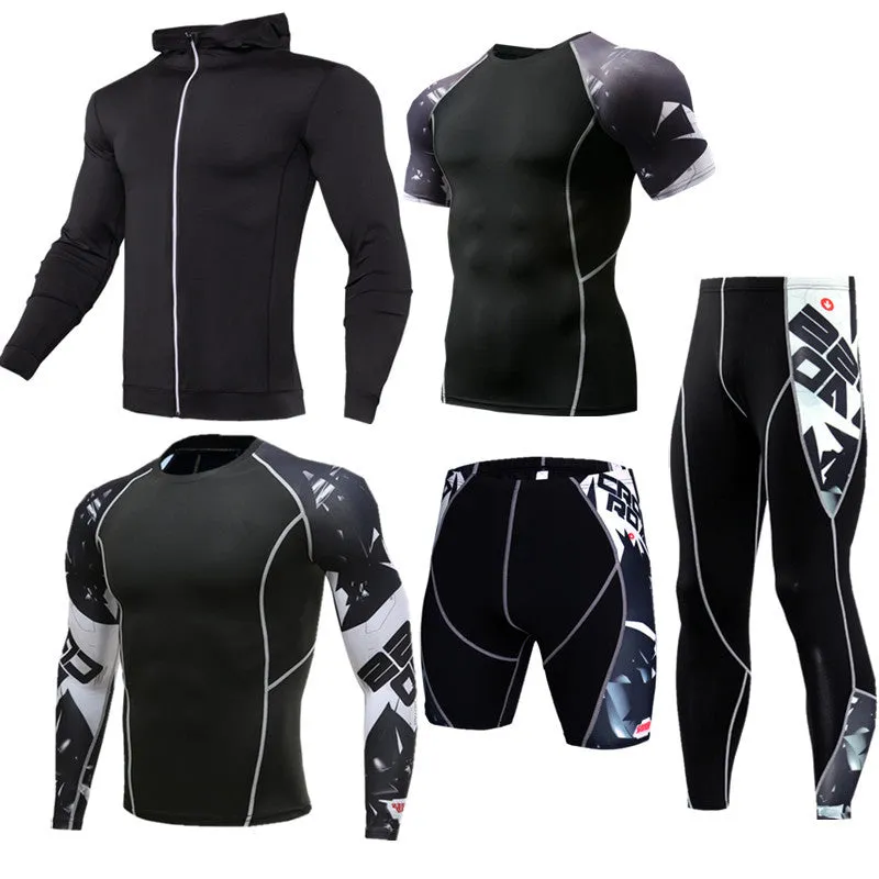 Sportswear quick-dry milk silk running suit in blue, polyester fabric for training