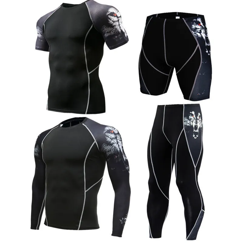 Sportswear quick-dry milk silk running suit in blue, polyester fabric for training