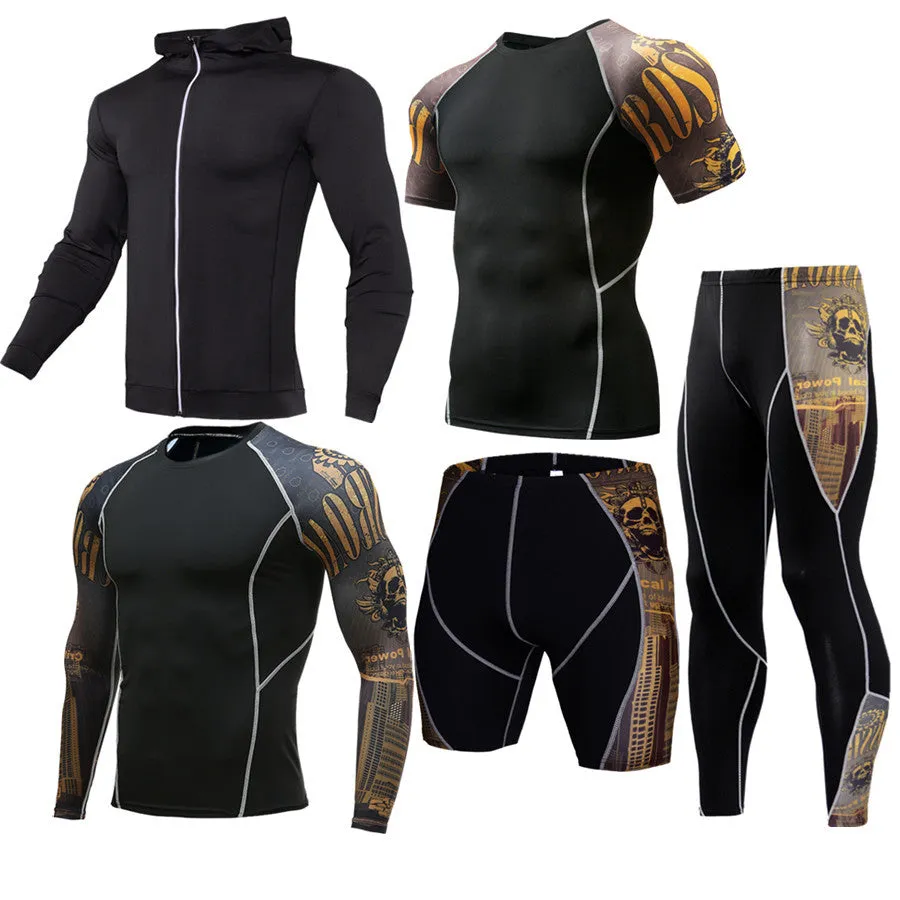 Sportswear quick-dry milk silk running suit in blue, polyester fabric for training