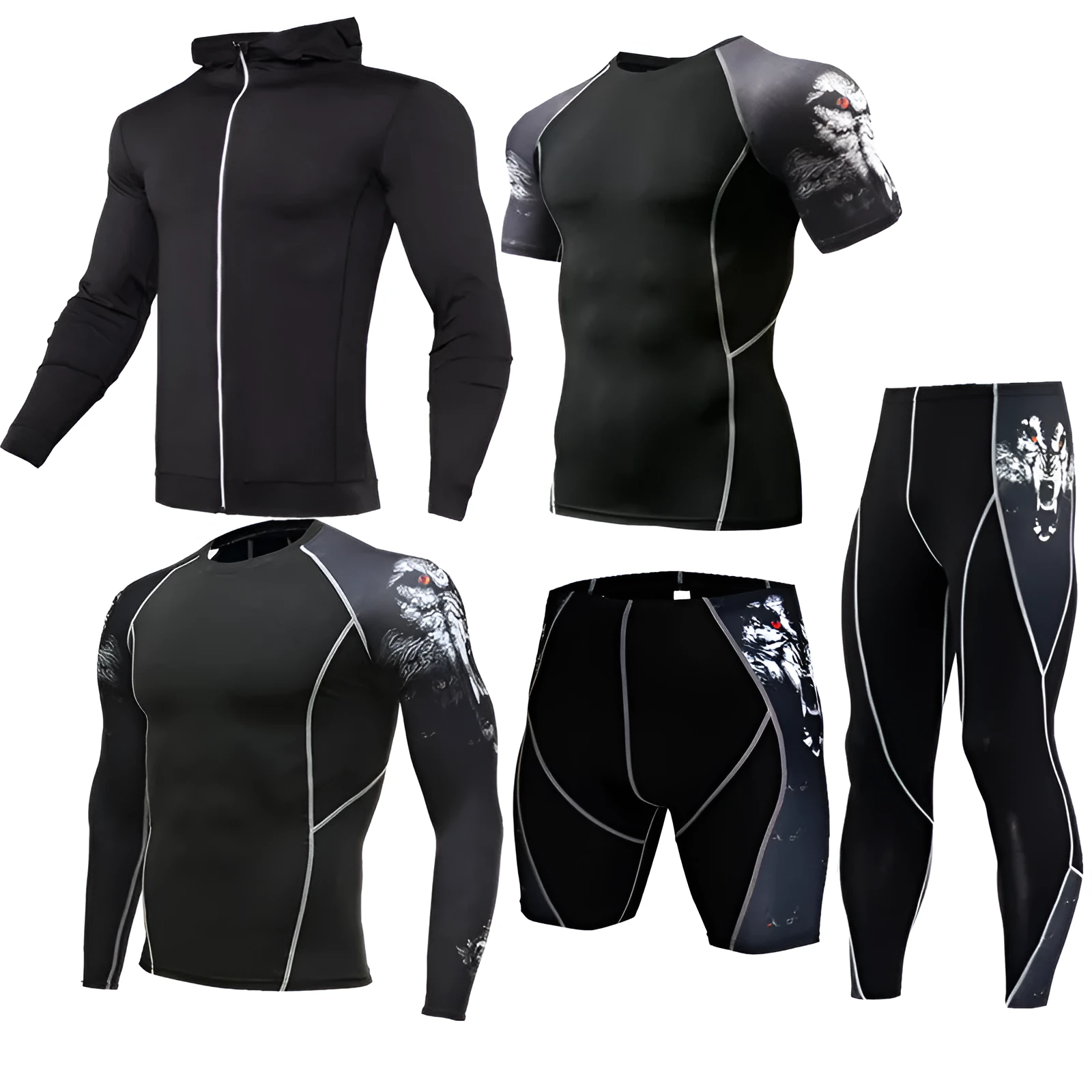 Sportswear quick-dry milk silk running suit in blue, polyester fabric for training