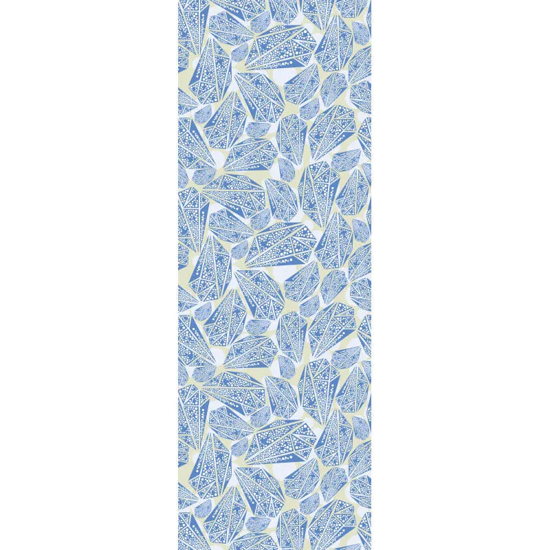 Printed yoga mat drape in exotic floral pattern, 185cm x 65cm, polyester nylon superfine fibre