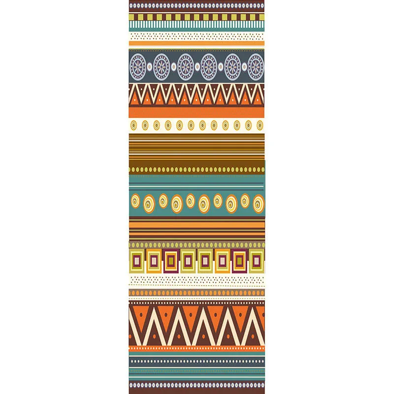 Printed yoga mat drape in exotic floral pattern, 185cm x 65cm, polyester nylon superfine fibre