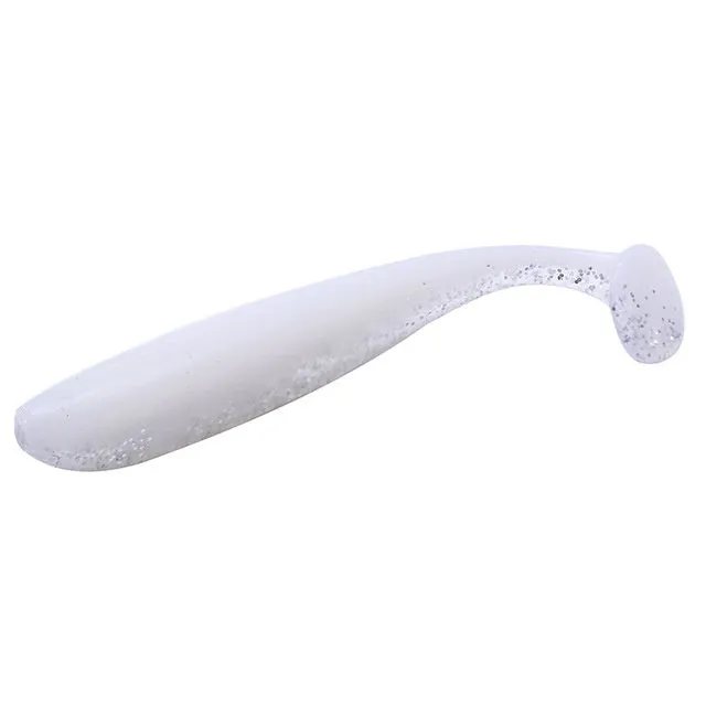 Soft silicone bionic fishing bait 6cm 1.4g T tail artificial lure with hook groove