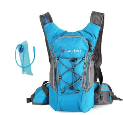 Polyester sports outdoor bag in black with 10L capacity for bicycle riding and hiking