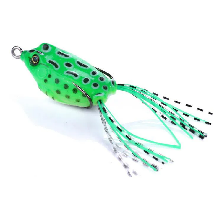 ABS plastic frog fishing bait in multiple colours for topwater fishing over weeds