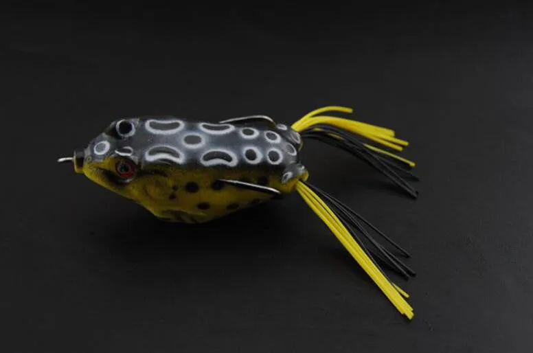 ABS plastic frog fishing bait in multiple colours for topwater fishing over weeds