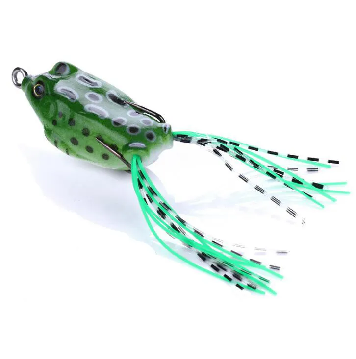 ABS plastic frog fishing bait in multiple colours for topwater fishing over weeds