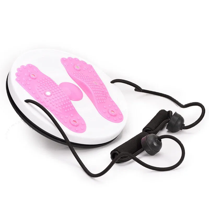 Purple pull rope large waist disk twisting machine with 27.5cm diameter on a floor
