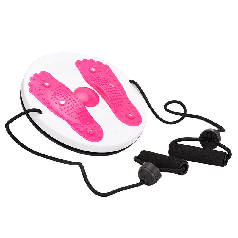 Purple pull rope large waist disk twisting machine with 27.5cm diameter on a floor
