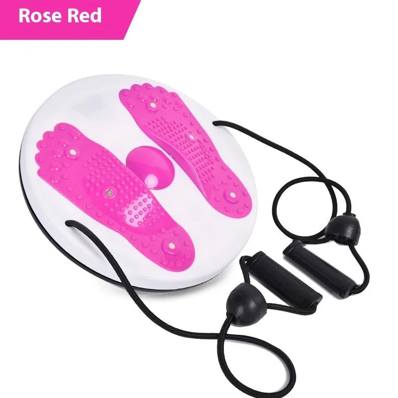 Purple pull rope large waist disk twisting machine with 27.5cm diameter on a floor