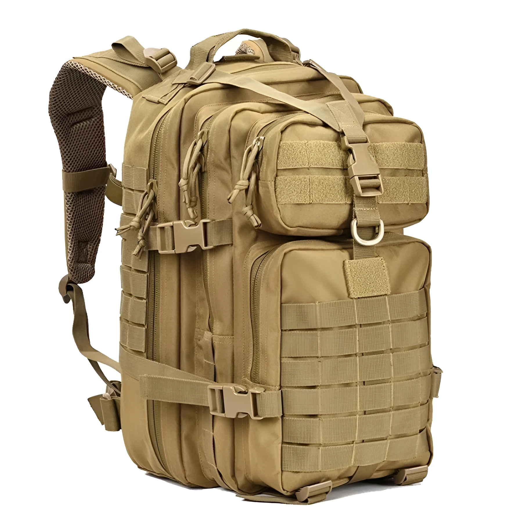 Sports Outdoor Fan Army Tactical Backpack 45L MOLLE Camouflage Backpack Black