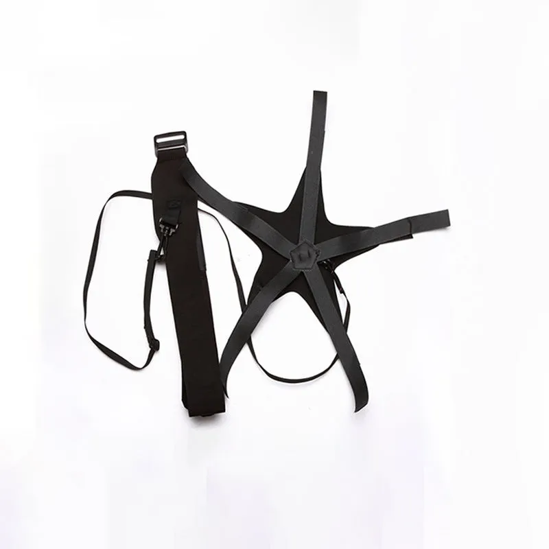 Black football juggling training belt made from diving suit fabric, 2 metres in length.