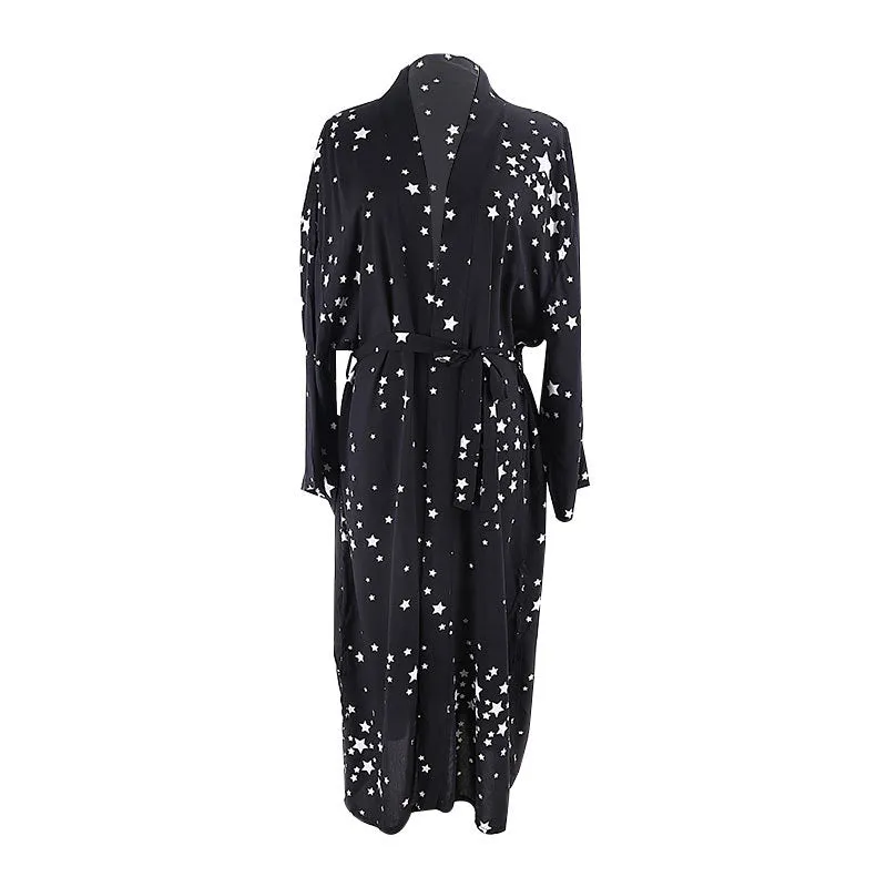 Women's cotton printed beach cover up one size summer dress
