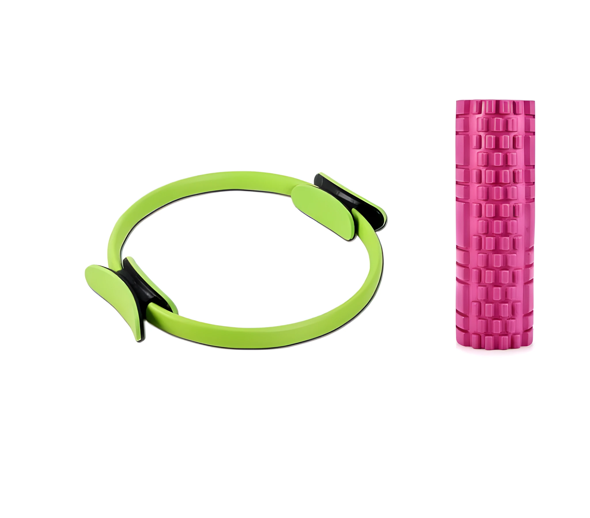 Purple fitness magic circle foam roller 38cm diameter 3.5cm thick FRP material