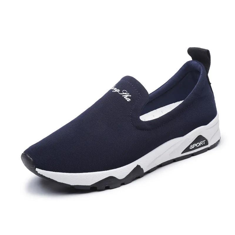 Women canvas shoes with super high heel, leather and fabric upper, low-top slip-on design, in white