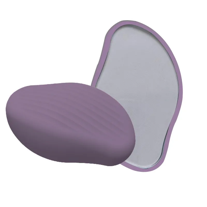 Manual glass hair removal device with nano crystal surface in matte finish for whole body shaving