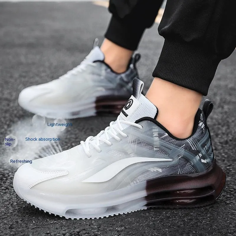 Fashion outdoor large size casual sneakers with fabric upper and lace-up closure