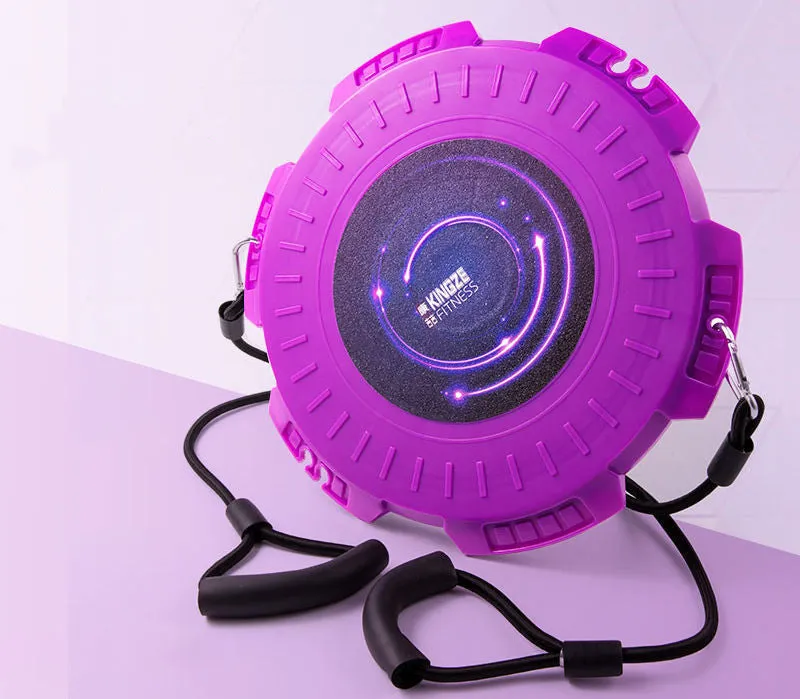 Twisting disc home fitness magnetic therapy in Meteor Purple with tension band option