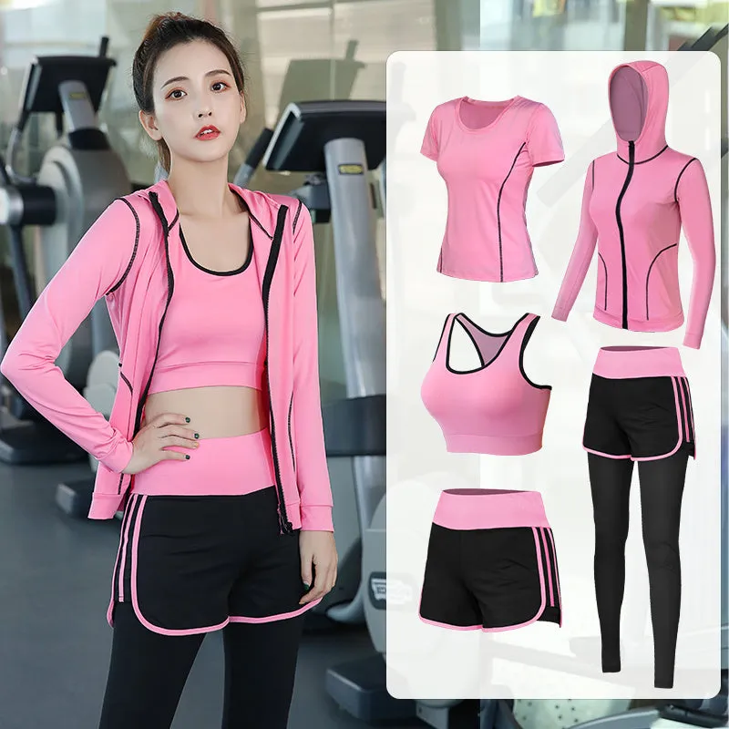 High elastic quick-dry polyester gym yoga top with built-in chest pad, available in multiple colours and sleeve lengths