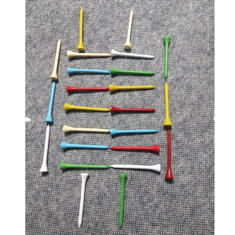 Golf ball tray nail seat with 100 multicolour pins in a 7-slot format