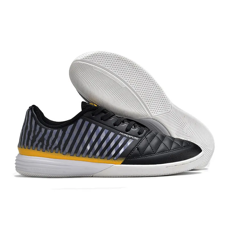 Mesh MD shock absorption training shoes flat bottom rubber sole front lace-up low top sneakers black and white red