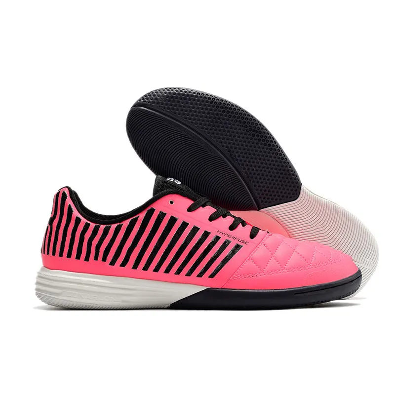 Mesh MD shock absorption training shoes flat bottom rubber sole front lace-up low top sneakers black and white red