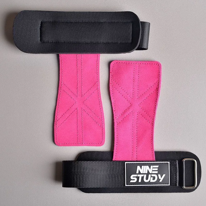 Cowhide pull-up wrist guard for women, free size 2 pack, light purple colour with palm protector