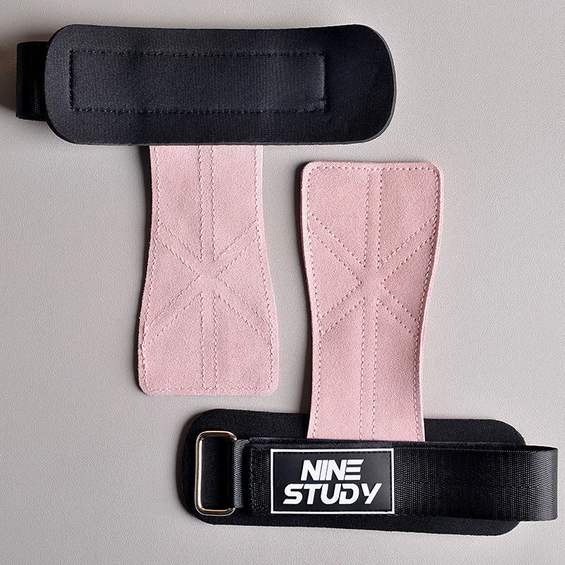 Cowhide pull-up wrist guard for women, free size 2 pack, light purple colour with palm protector