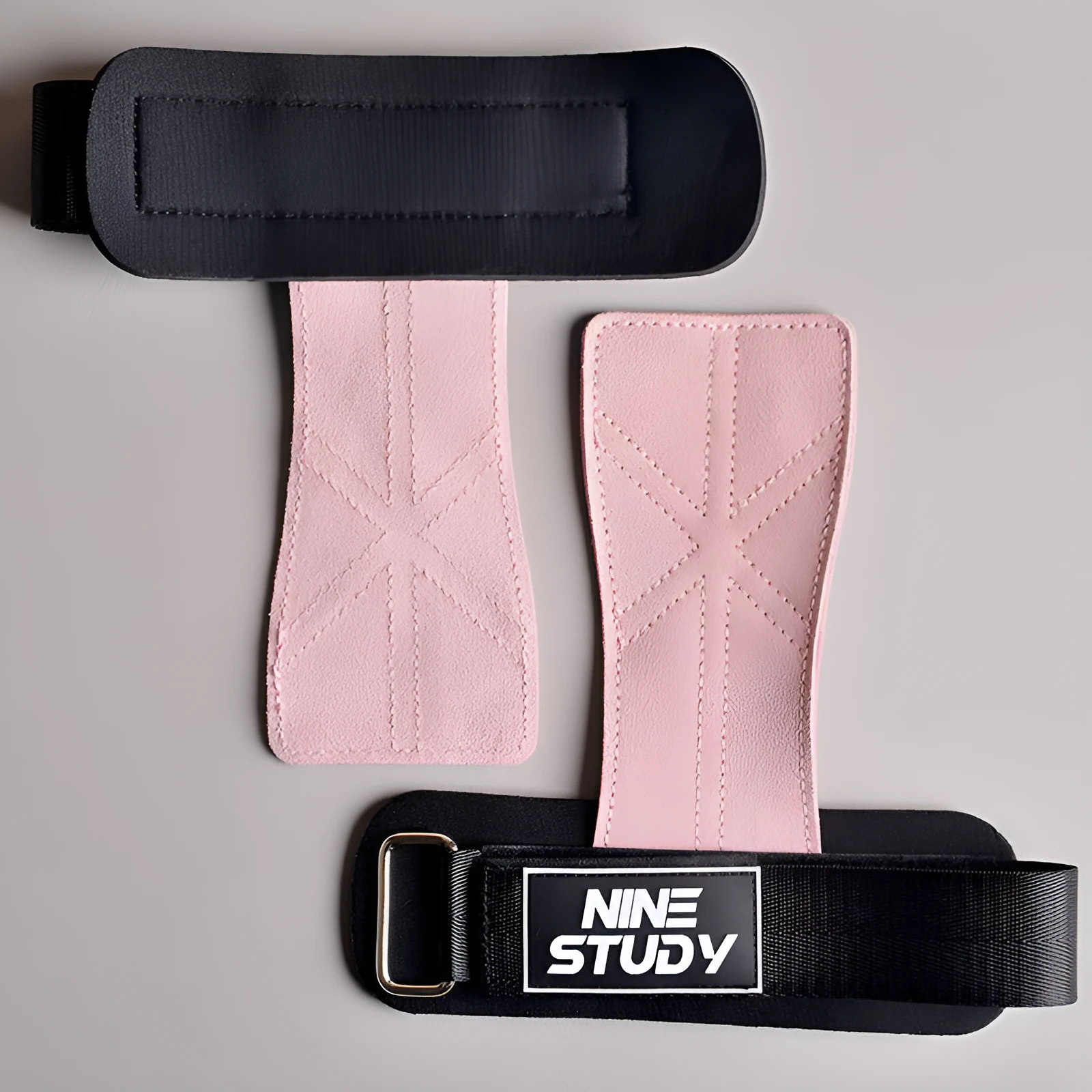 Cowhide pull-up wrist guard for women, free size 2 pack, light purple colour with palm protector