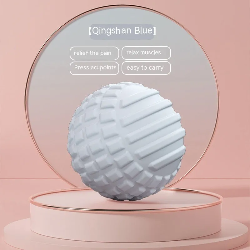 TPR foot massage ball in blue colour with 6cm diameter for foot pressure relief