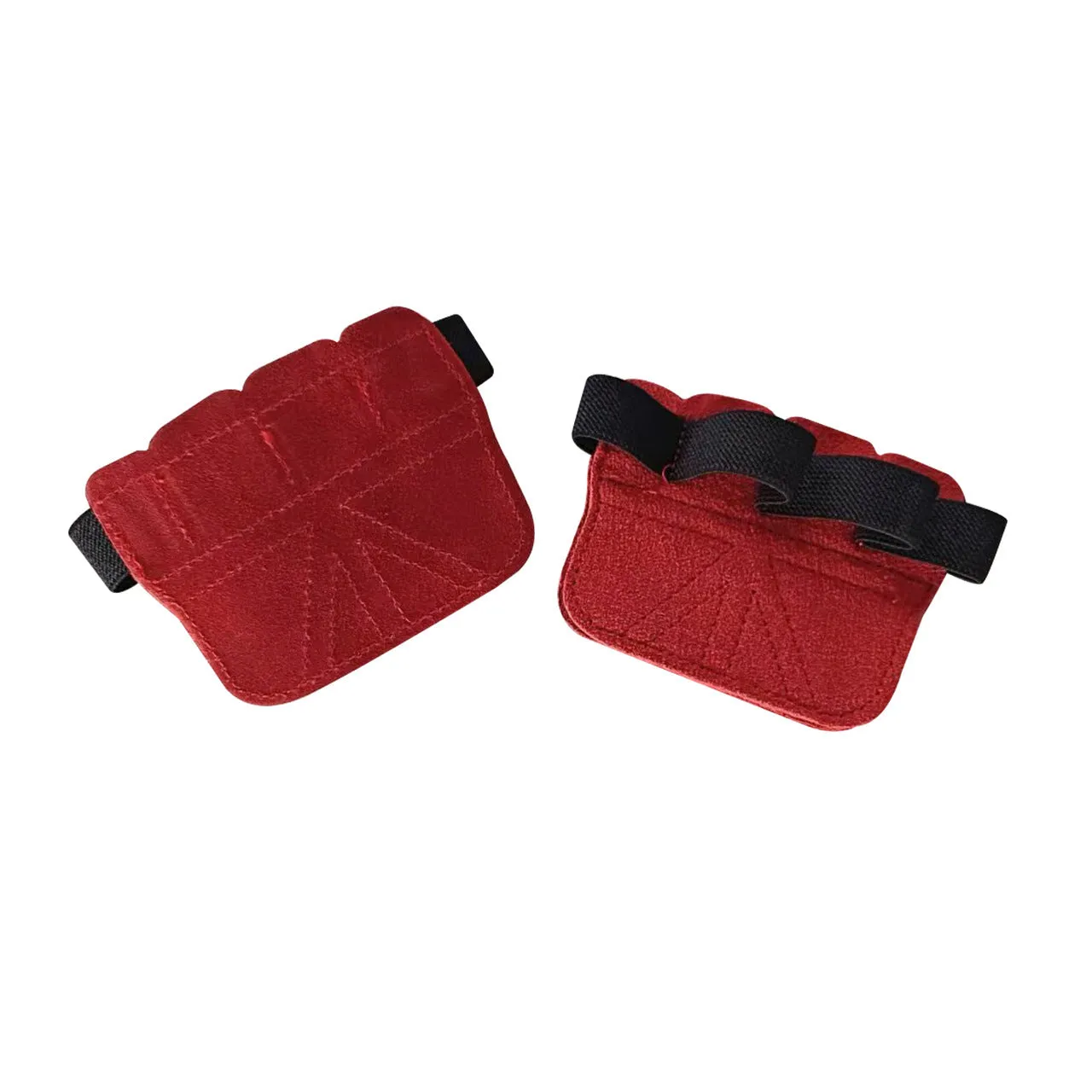 Portable anti-slip cowhide sports handguard for palm protection during weight lifting