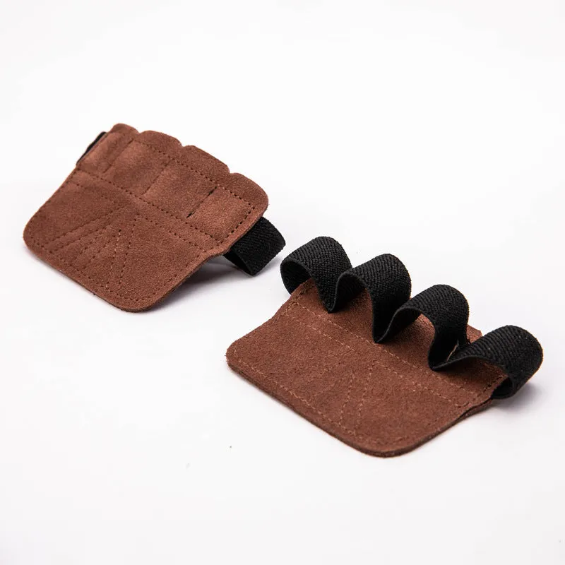 Portable anti-slip cowhide sports handguard for palm protection during weight lifting