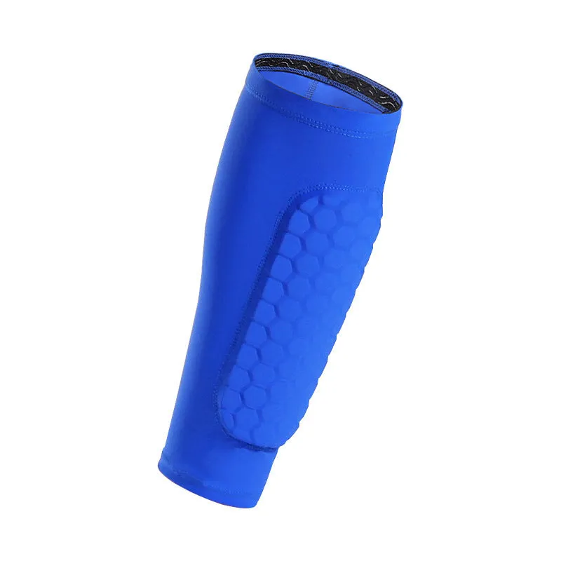 Men's thin Lycra joint protective knee sleeve in black, side view, for running and fitness